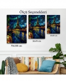 Paris Eyfel Kulesi Van Gogh Tarzı Yıldızlı Geceler Tablo-7675