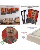 Çerçeveli Joseph Stalin Rusya Ve Sovyetler Birliği Sscb Tablo-7683