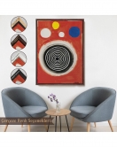 Çerçeveli Alexander Calder - Eşmerkezli Bulutsu Tablo - Concentric Nebula-8103