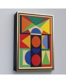 Çerçeveli Auguste Herbin - Mücevher Tablosu - Bijou-8080