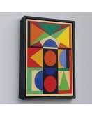 Çerçeveli Auguste Herbin - Mücevher Tablosu - Bijou-8080