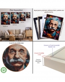 Çerçeveli Albert Einstein Tablo-7827