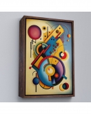 Çerçeveli Kandinsky Tablosu Minimal Soyut Tablo-7826