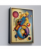 Çerçeveli Kandinsky Tablosu Minimal Soyut Tablo-7826