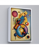 Çerçeveli Kandinsky Tablosu Minimal Soyut Tablo-7826