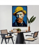 Çerçeveli Vincent Van Gogh Portre Tablosu-7752