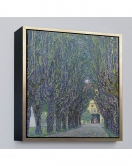 Çerçeveli Allee At Schloss Kammer, Gustav Klimt Tablosu-8342