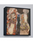 Çerçeveli Gustav Klimt - Die Braut Unvollende Tablosu-8339