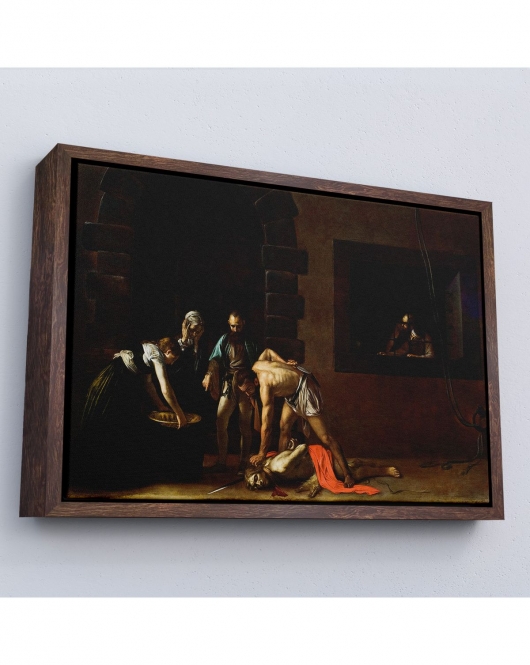 Çerçeveli Vaftizci Yahya'Nın Kesilmesi Tablo-Caravaggio-The Beheading Of St John The Baptist-7139