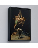 Çerçeveli Francisco Goya - Witches Flight Cadıların Uçusu Tablosu-7794