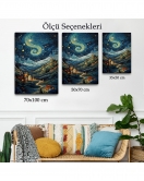 Vincent Van Gogh Tarzı Şehir Manzara Tablosu-7740