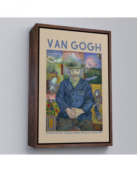 Çerçeveli Vincent Van Gogh - Bildnis'İn Babası Tanguy Tablo-8050