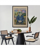 Çerçeveli Vincent Van Gogh - Bildnis'İn Babası Tanguy Tablo-8050