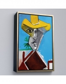 Çerçeveli Pablo Picasso - Adamın Büstü Tablosu - Buste D'Homme-8085