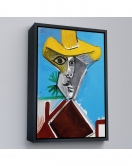 Çerçeveli Pablo Picasso - Adamın Büstü Tablosu - Buste D'Homme-8085