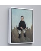 Çerçeveli Henri Rousseau - Kayaların Üzerindeki Çocuk Tablosu - Boy On The Rocks-8083