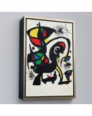 Çerçeveli Joan Miro - Acıtmadan Vurun Tablosu-8096