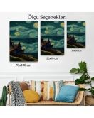 Vincent Van Gogh Tarzı Dalgalı Deniz Tablosu-7689