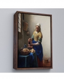 Çerçeveli Johannes Vermeer - Sütçü Kız Tablo - The Milkmaid-7434