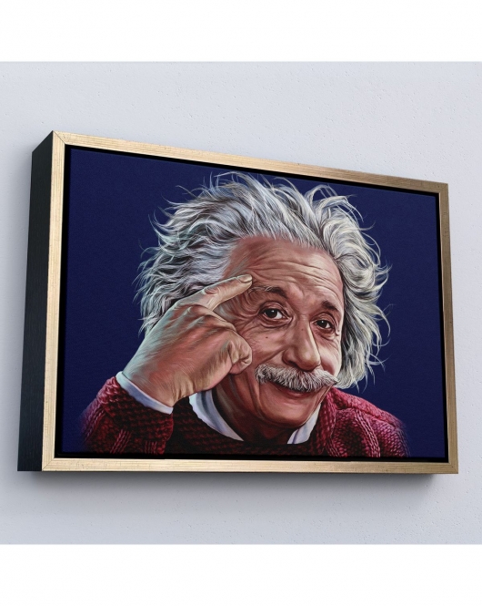 Çerçeveli Albert Einstein Tablosu-7252