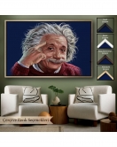 Çerçeveli Albert Einstein Tablosu-7252