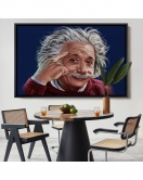 Çerçeveli Albert Einstein Tablosu-7252