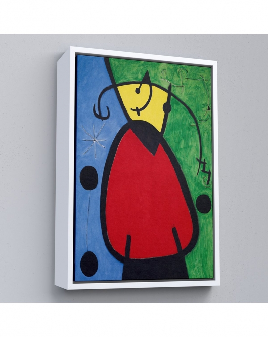 Çerçeveli Joan Miro - Suyut Kadın Tablosu-7299