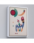 Çerçeveli Vasiliy Kandinsky - 11 Resim Ve 7 Şiir Soyut Tablosu-7485