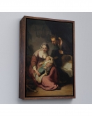 Çerçeveli Rembrandt - Kutsal Aile Tablo - The Holy Family-7431