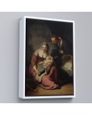 Çerçeveli Rembrandt - Kutsal Aile Tablo - The Holy Family-7431