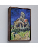 Çerçeveli Vincent Van Gogh Auvers'Deki Kilise Tablosu-7445