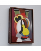 Çerçeveli Auguste Herbin - Soyut Sanat Kompozisyon Tablosu-8102