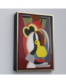 Çerçeveli Auguste Herbin - Soyut Sanat Kompozisyon Tablosu-8102