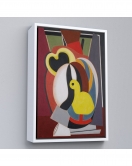 Çerçeveli Auguste Herbin - Soyut Sanat Kompozisyon Tablosu-8102