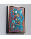 Çerçeveli Wassily Kandinsky - Ayakta Duran Tablo - Standing-7498