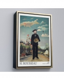 Çerçeveli Henri Rousseau Kendi Tablosu-7323