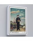 Çerçeveli Henri Rousseau Kendi Tablosu-7323