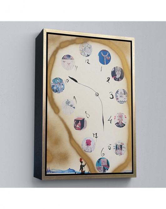 Çerçeveli Salvador Dali - Horloge Tablo-7396