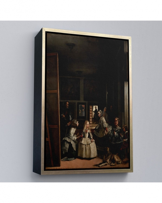 Çerçeveli Diego Velázquez - Nedimeler Tablosu - Las Meninas-7349