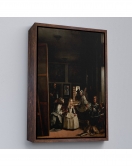 Çerçeveli Diego Velázquez - Nedimeler Tablosu - Las Meninas-7349