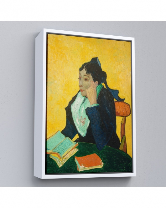 Çerçeveli Vincent Van Gogh - Kitaplarla Madame Ginoux Tablosu-7448