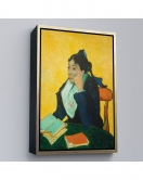 Çerçeveli Vincent Van Gogh - Kitaplarla Madame Ginoux Tablosu-7448