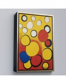 Çerçeveli Calder - Sarı Ve Kırmızı Küreler Tablosu - Orbs On Yellow And Red-7367