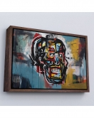 Çerçeveli Jean Michel Basquiat'İn Untitled Kafatası Tablosu-7266