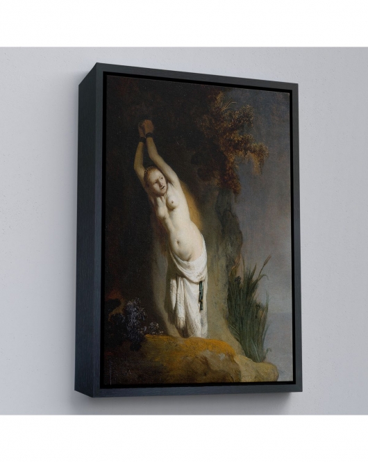 Çerçeveli Rembrandt Van Rijn - Andromeda Tablo-8062