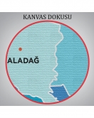 Adana İli ve İlçeler Haritası Dekoratif Kanvas Tablo 1247