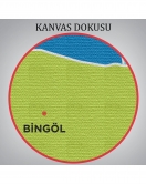 Bingöl İli ve İlçeler Haritası Dekoratif Kanvas Tablo 1294