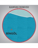 Bingöl İli ve İlçeler Haritası Dekoratif Kanvas Tablo 1296