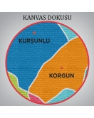 Çankırı İli ve İlçeler Haritası Dekoratif Kanvas Tablo 1312