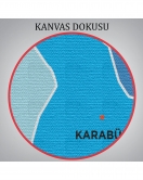 Karabük İli ve İlçeler Haritası Dekoratif Kanvas Tablo 1375